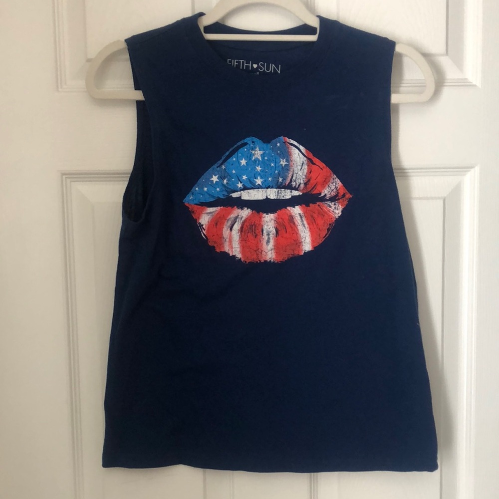 Fitch Sun Americana Lips Tank Small